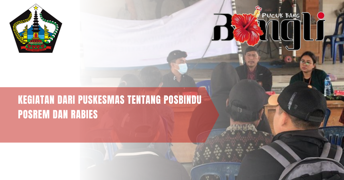 Kegiatan Dari Puskesmas Tentang Posbindu dan Rabies